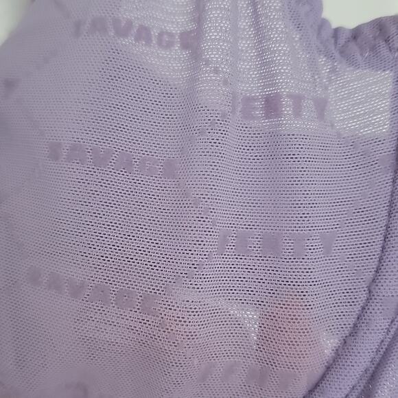 Savage X Fenty Flocked Logo Unlined Bra, 38B - Picture 4 of 8